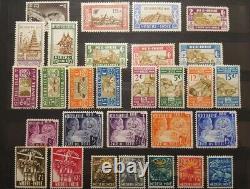 Collection de grandes timbres neufs des anciennes colonies néerlandaises - 149 timbres avec charnière