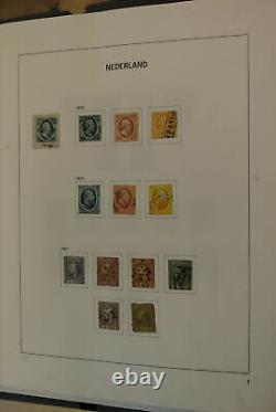 Collection de timbres Lot 21005 MNH/MH/Utilisé Pays-Bas 1852-1997 dans 4 albums Davo