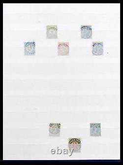 Collection de timbres Lot 38939 Pays-Bas petits cachets ronds dans un album de stockage