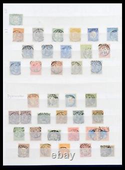 Collection de timbres Lot 38939 Pays-Bas petits cachets ronds dans un album de stockage