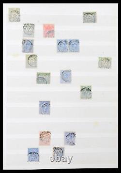 Collection de timbres Lot 39852 Pays-Bas petits cachets ronds dans 2 albums de stockage