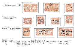 Collection de timbres des Indes néerlandaises de timbres DUE Annulations INTÉRESSANTES