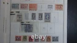 Collection de timbres des Pays-Bas sur des pages Minkus est de 924 timbres environ