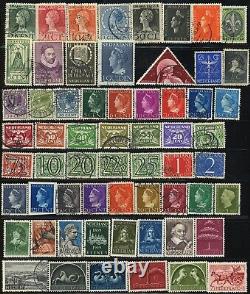 Collection de timbres-poste des Pays-Bas Hollande 550+ Europe utilisés