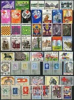 Collection de timbres semi-postaux des PAYS-BAS 350+ EUROPE Utilisés