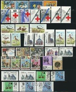 Collection de timbres semi-postaux des PAYS-BAS 350+ EUROPE Utilisés