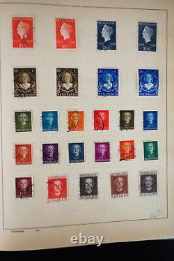 Collection précoce solide de timbres des Pays-Bas