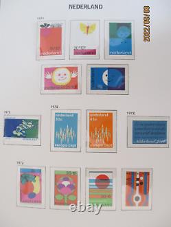 Collection très fine des Pays-Bas dans l'album sans charnière DAVO 1970-1989 MNH.