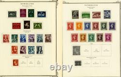 Ensembles et timbres néerlandais non circulés des années 1920-1960 sur pages