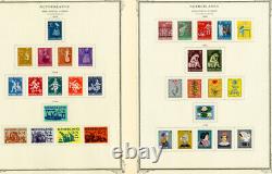 Ensembles et timbres néerlandais non circulés des années 1920-1960 sur pages