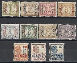 Indes néerlandaises 1922 NVPH 149-159 MNH/MLH VF