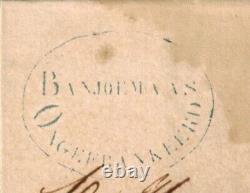 Indes orientales néerlandaises Pré-timbre 1848 Couverture complète avec OVAL BLEU NON AFFRANCHI CLAIR