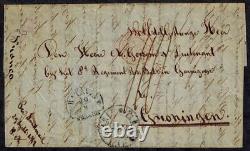 Les Indes orientales néerlandaises avant la timbre de 1847 - Enveloppe désinfectée avec le cachet BATAVIA en demi-cercle & MALTE