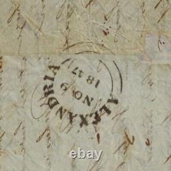 Les Indes orientales néerlandaises avant la timbre de 1847 - Enveloppe désinfectée avec le cachet BATAVIA en demi-cercle & MALTE