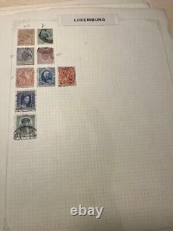 Les premiers timbres Belgique, Hollande, Indes néerlandaises, Luxembourg et Islande