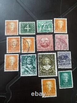 Les timbres-poste reviennent au pays NEDERLAND, collection de timbres originaux.