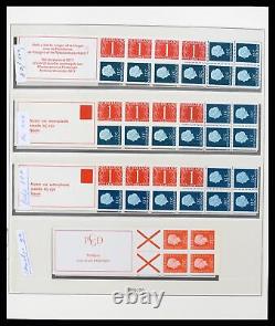 Lot 37994 Collection complète de carnets de timbres Pays-Bas 1964-2002 dans un album Lindner