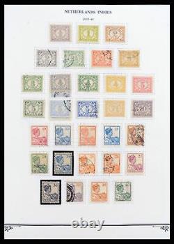 Lot 38359 MH/Collection de timbres usagés des Indes orientales néerlandaises 1860-1962 sur pages d'album