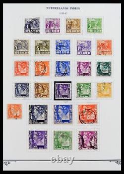 Lot 38359 MH/Collection de timbres usagés des Indes orientales néerlandaises 1860-1962 sur pages d'album