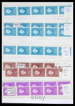 Lot 39603 Collection de timbres MNH Pays-Bas timbres en bobine 1945-2010 dans 2 albums de stockage