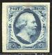 Pays-bas #1 Monnaie Vf 1852 5c Bleu