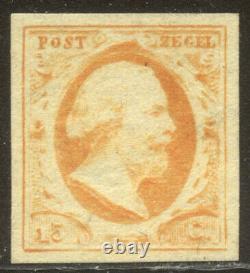 PAYS-BAS #3 Non utilisé 1852 15c Orange Jaune