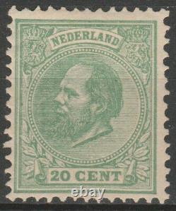 Pays-Bas 1872 NVPH 24 20c vert non utilisé (MH)