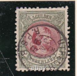 Pays-Bas 1893/6 5 gulden, Sc 54 utilisé v1518