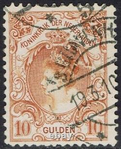 Pays-Bas 1899 Reine 10g Utilisé