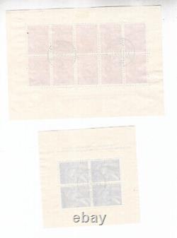 Pays-Bas) 1942 Deux feuilles militaires, utilisées $175 u183