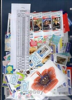 Pays-Bas 2002-2018 timbres pour frais d'expédition valeur nominale 539 voir détail