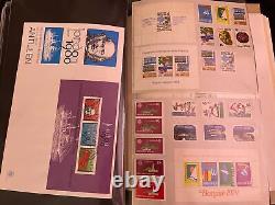 Pays-Bas 555 Album de timbres Davo Binder 1960-1983 MNH Lot de premiers jours de couverture