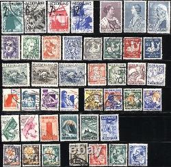 Pays-Bas Scott # B33-B76 Collection de timbres semi-postaux 1928-1934 UTILISÉS