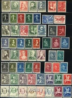 Pays-bas #b113-b335 Collection De Timbres Semi-poste 1939-1959 Europe Occasion Mlh