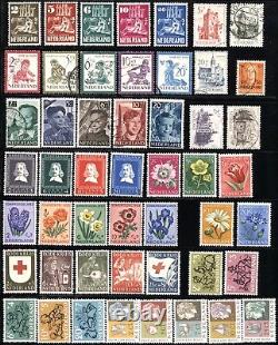 Pays-bas #b214-#b263 Timbres Semi-postal Collection D'affranchissement 1950-1953 Mlh Utilisé