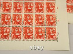 Plus de 9000 timbres néerlandais MNH Pays-Bas Lot de feuilles complètes 1943 1944 Sc# 245-260