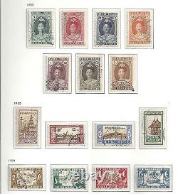 Timbres des Indes néerlandaises 1923 NVPH 160-170+172-175 Annulé VF Valeur catalogue 335 dollars.