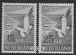 Timbres des Pays-Bas 1951 NVPH Airmail LP12-LP13 MNH VF / OISEAUX