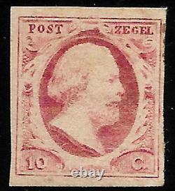 Timbres des Pays-Bas/Nederland 1852 William III 10 centimes Rose Carmine Un. 2MH-F854